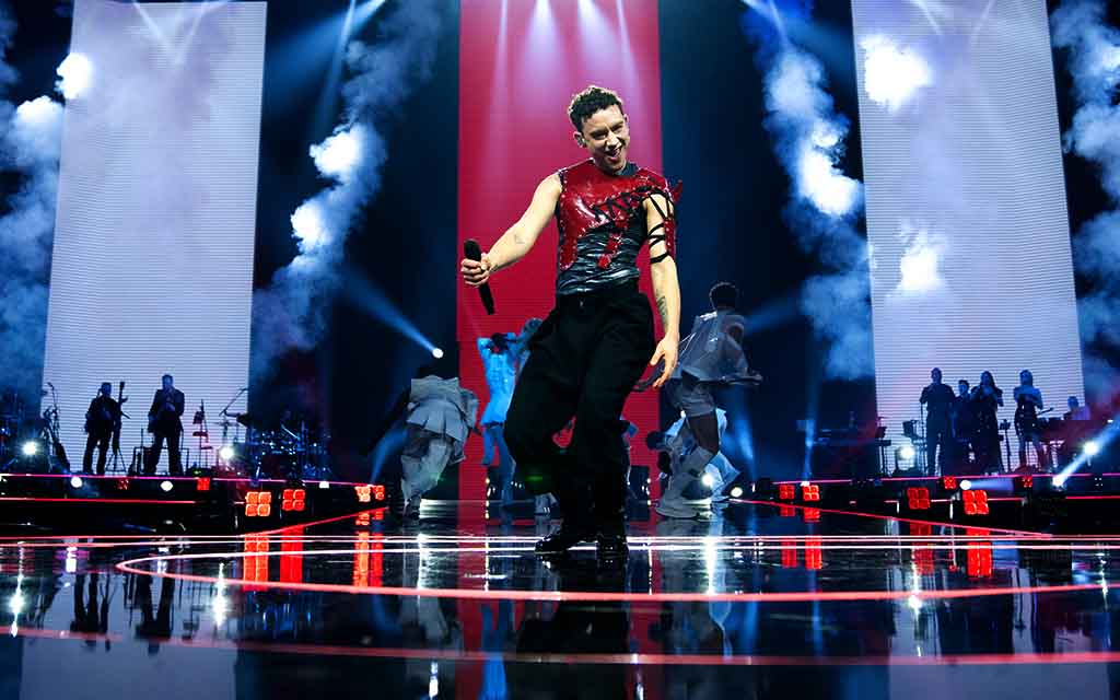 Olly Alexander stage visuals